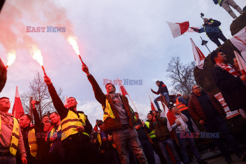 Protest rolników w Warszawie