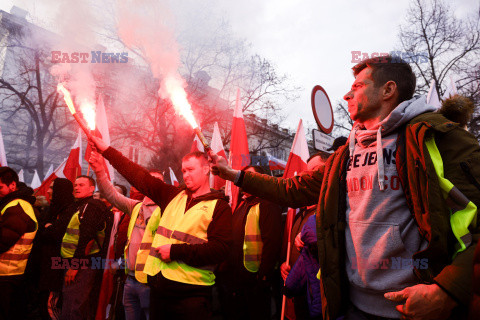 Protest rolników w Warszawie