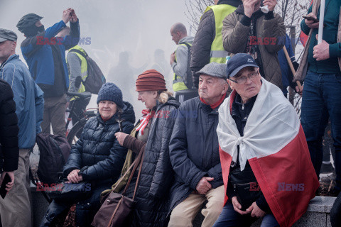 Protest rolników w Warszawie