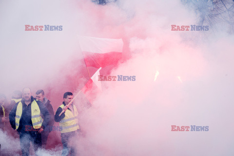 Protest rolników w Warszawie