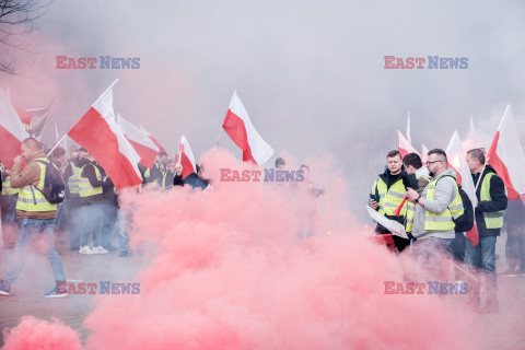 Protest rolników w Warszawie