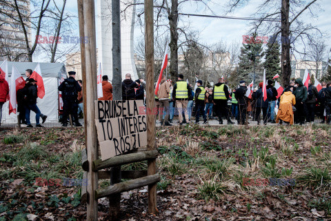 Protest rolników w Warszawie