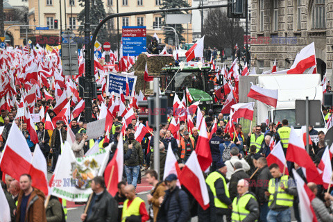 Protest rolników w Warszawie