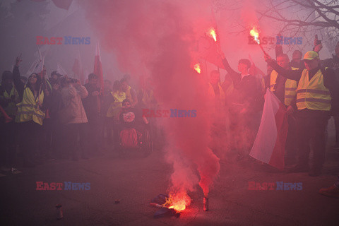 Protest rolników w Warszawie