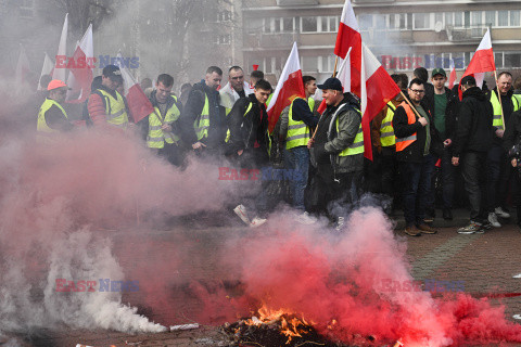 Protest rolników w Warszawie