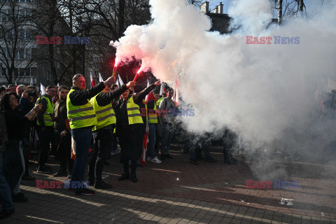 Protest rolników w Warszawie