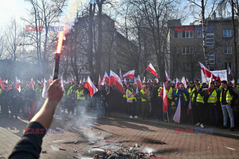 Protest rolników w Warszawie