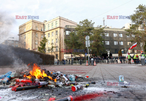 Protest rolników w Warszawie