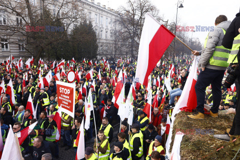 Protest rolników w Warszawie