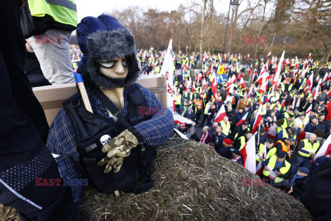 Protest rolników w Warszawie