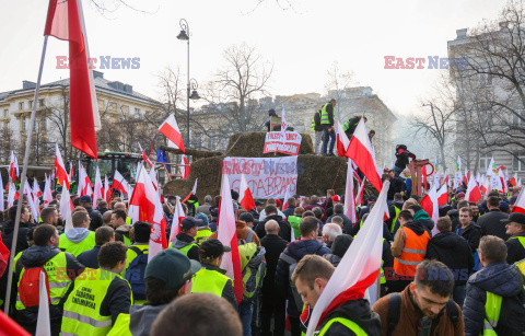 Protest rolników w Warszawie