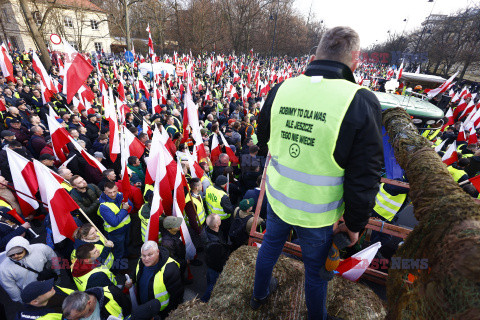 Protest rolników w Warszawie