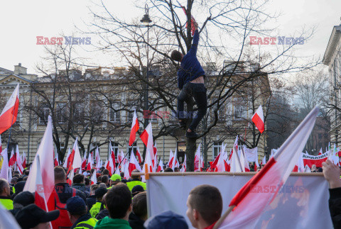 Protest rolników w Warszawie