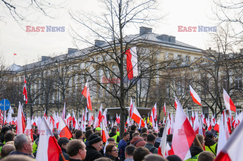 Protest rolników w Warszawie