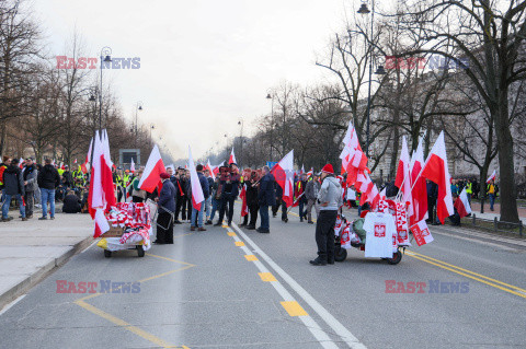 Protest rolników w Warszawie