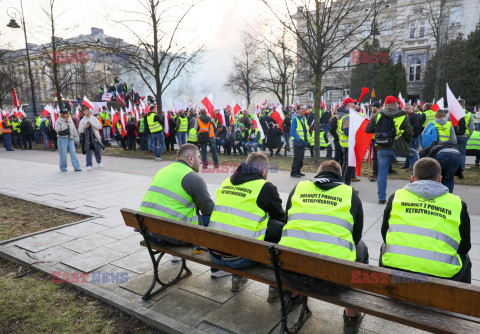 Protest rolników w Warszawie