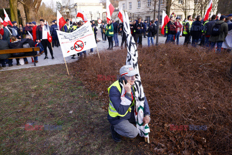 Protest rolników w Warszawie