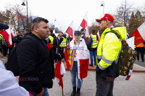 Protest rolników w Warszawie