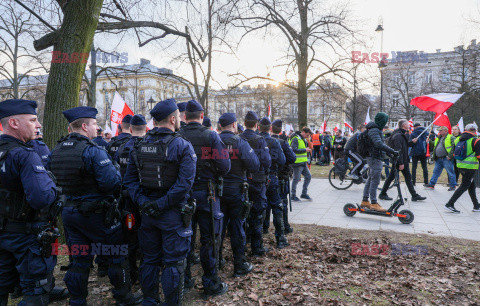 Protest rolników w Warszawie