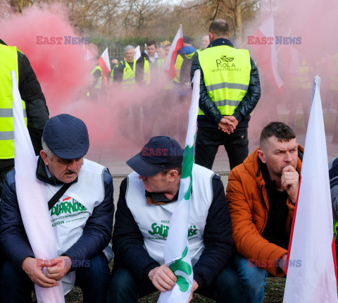 Protest rolników w Warszawie