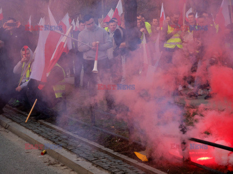 Protest rolników w Warszawie