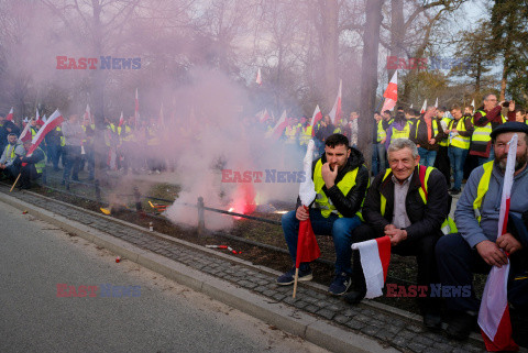 Protest rolników w Warszawie