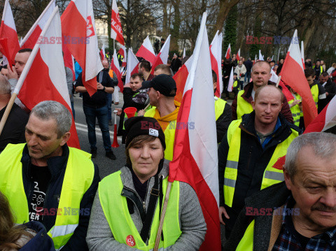 Protest rolników w Warszawie