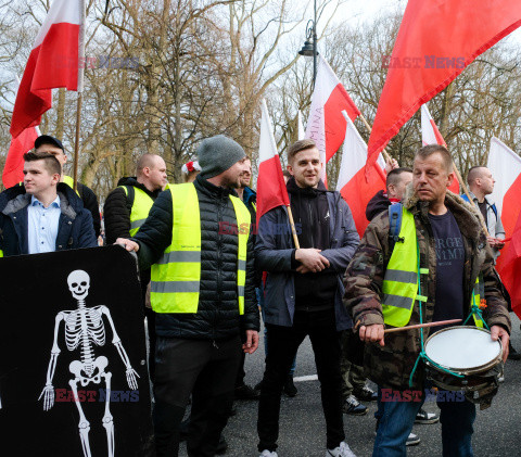 Protest rolników w Warszawie