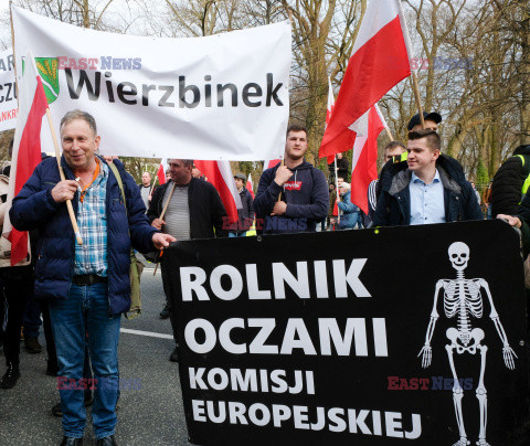 Protest rolników w Warszawie