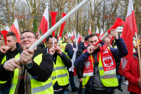 Protest rolników w Warszawie