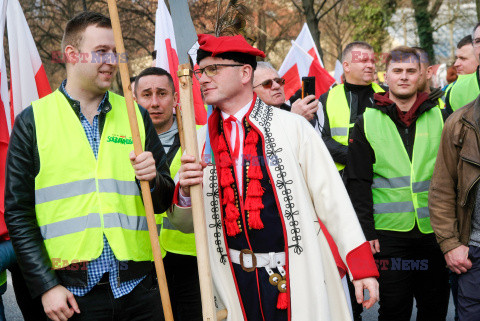 Protest rolników w Warszawie