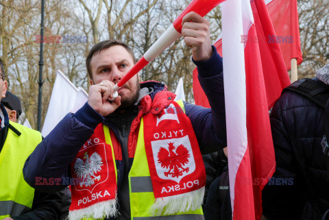 Protest rolników w Warszawie