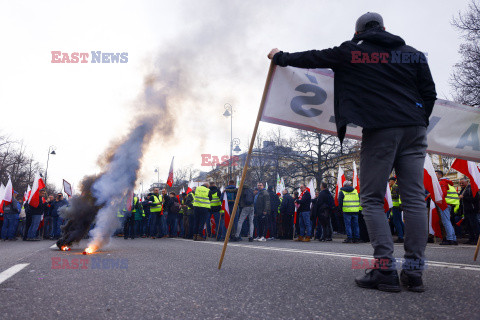 Protest rolników w Warszawie