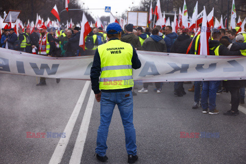 Protest rolników w Warszawie