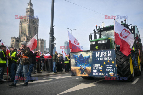 Protest rolników w Warszawie