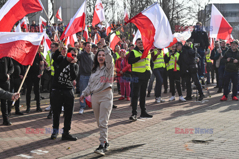 Protest rolników w Warszawie