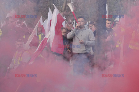 Protest rolników w Warszawie