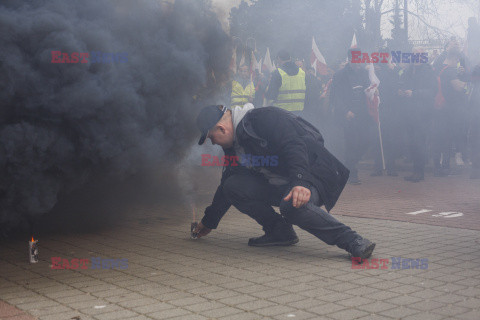 Protest rolników w Warszawie