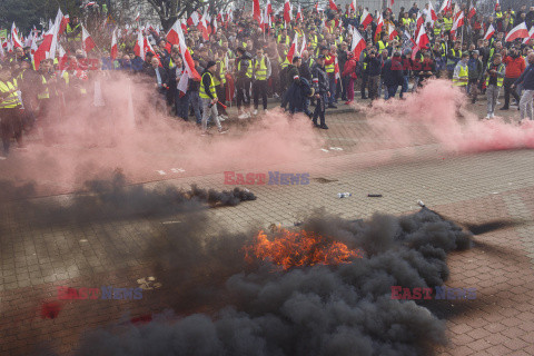 Protest rolników w Warszawie