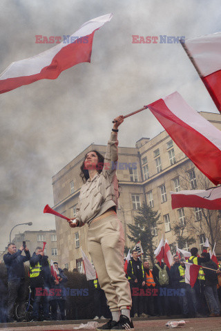 Protest rolników w Warszawie