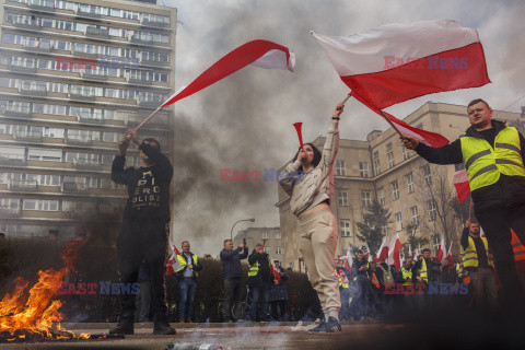 Protest rolników w Warszawie