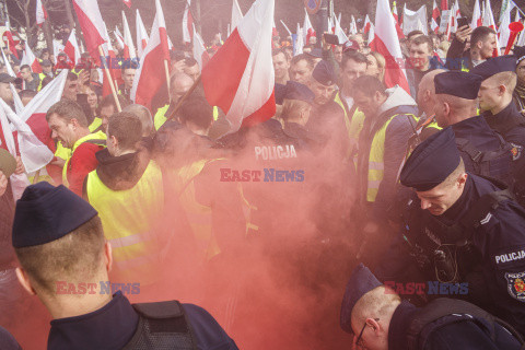 Protest rolników w Warszawie