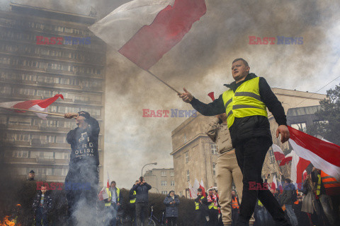 Protest rolników w Warszawie