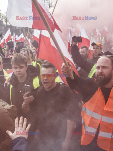 Protest rolników w Warszawie