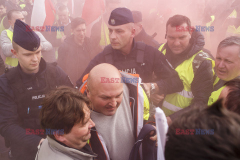 Protest rolników w Warszawie