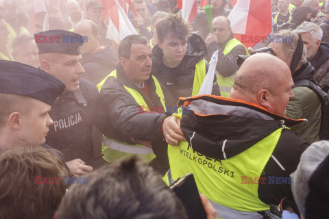 Protest rolników w Warszawie