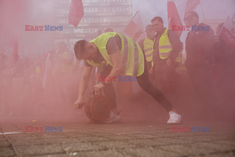 Protest rolników w Warszawie