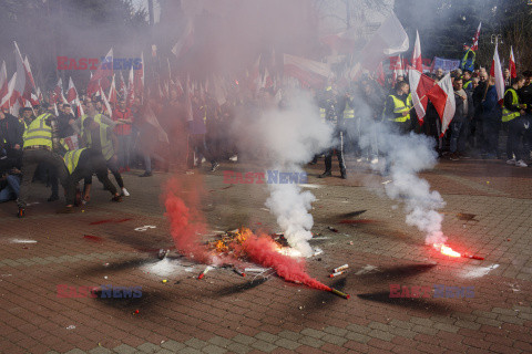 Protest rolników w Warszawie