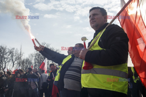 Protest rolników w Warszawie