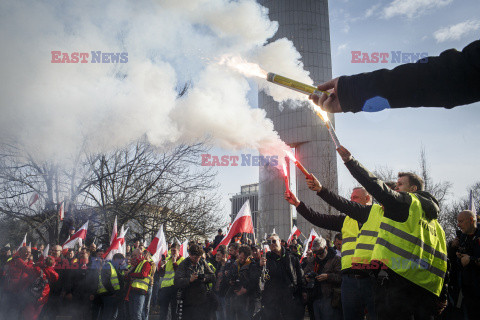 Protest rolników w Warszawie